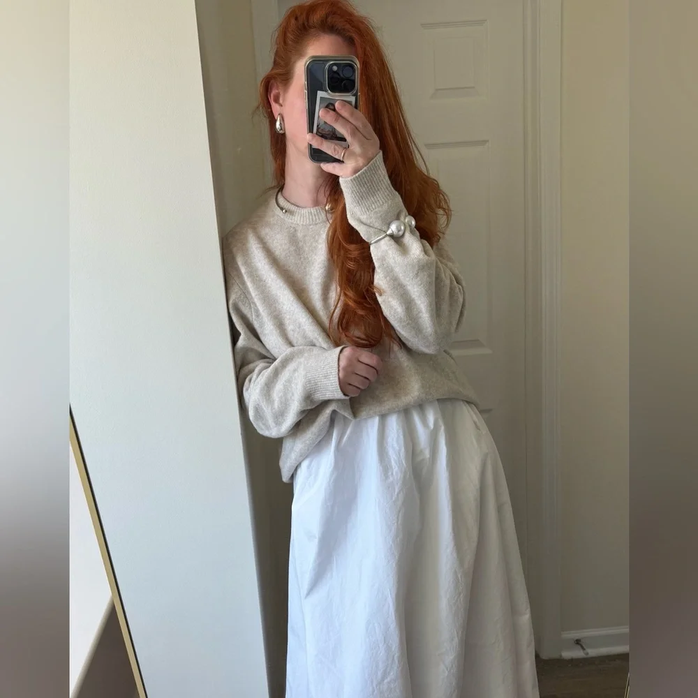 H&M Oversized beige boyfriend sweater - men’s size L - excellent condition - Picture 4 of 8